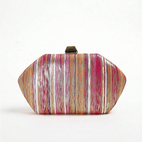 Multicolor Striped Women's Clutch - Picture 2 of 8